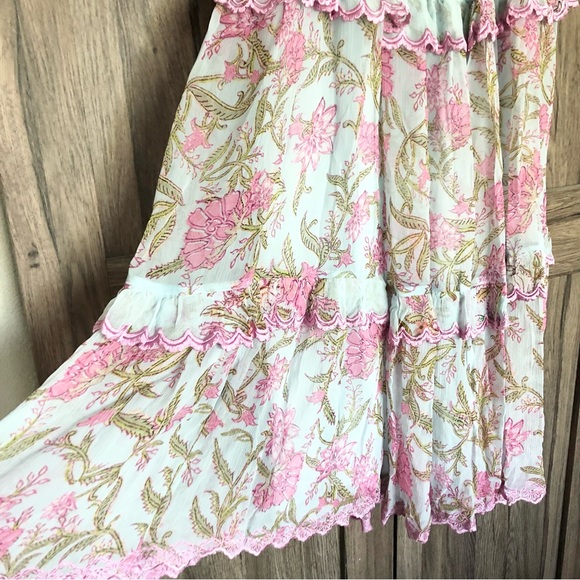 Hemant & Nandita Asia Plunged Midi Dress - Picture 5 of 13